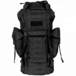 BW BATOH MOLLE 65l polstrovaný + ALU výztuha ČERNÝ 
