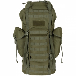 BW BATOH MOLLE 65l polstrovaný + ALU výztuha ZELENÝ 