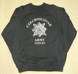 ČERNÁ MIKINA ČECHOSLOVAK ARMY VELIKOST XL JINÉ VELIKOSTI PŘIPRAV 