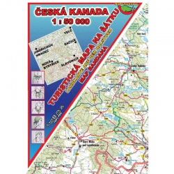 MAPA NA ŠÁTKU ČESKÁ KANADA 1: 50 000 