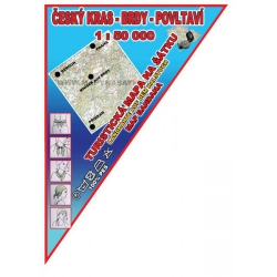 MAPA NA ŠÁTKU ČESKÝ KRAS-BRDY-POVLTAVÍ 1:50 000 