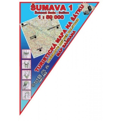 MAPA NA ŠÁTKU ŠUMAVA 1 ŽELEZNÁ RUDA-SUŠICE 1:50 000 