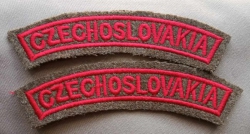 NÁŠIVKA CZECHOSLOVAKIA DOMOVENKA ČSOB CENA JE ZA PÁR REPRO 