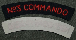 SHOULDER TITLE No 3 COMMANDO OBLOUČEK REPRO BAVLNA 