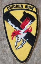 US NÁŠIVKA 1ST CAVALRY CHICKEN MAN  VIETNAM  REPRO 