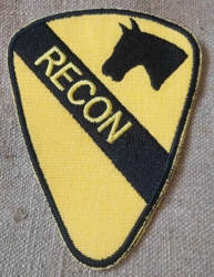 US NÁŠIVKA 1ST CAVALRY RECON  VIETNAM  REPRO 