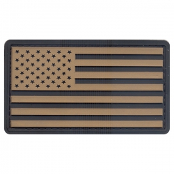 VELCRO NÁŠIVKA US 8X5 CM COYOT 3D NA SUCHÝ ZIP 