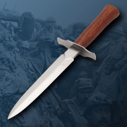 WWI FRANCOUZSKÝ BOJOVÝ NŮŽ M1916 AVENGER BRYNÝROVANÁ POCHVA 