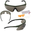 Brýle balistické SWISS EYE® RAPTOR sada 3 skla ZELENÉ  