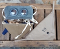WWI FRANCOUZSKÁ PLYNOVÁ MASKA TN REPRO. French WWI gas mask Tampon TN reproduction 